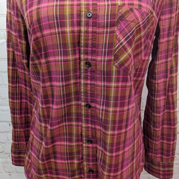Gap Button Down Plaid Shirt Small - Picture 6 of 7